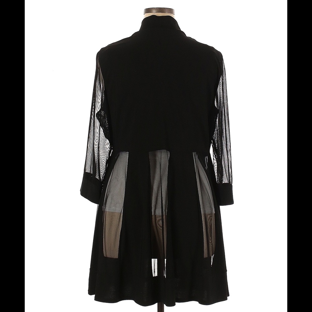 R&M RICHARDS 3/4 Mesh See Through Cardigan